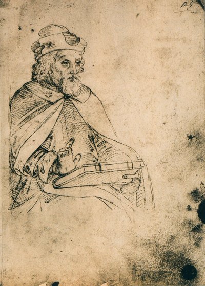 Female Figure with Book by Raffaello Sanzio Raphael